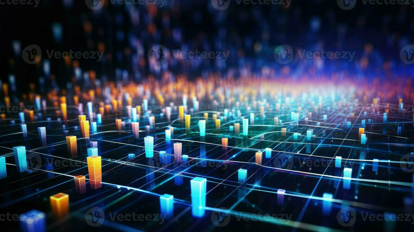 system digital data flow ai generated photo