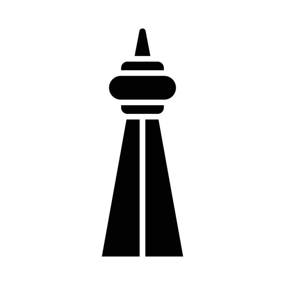 Cn Tower Vector Glyph Icon For Personal And Commercial Use.