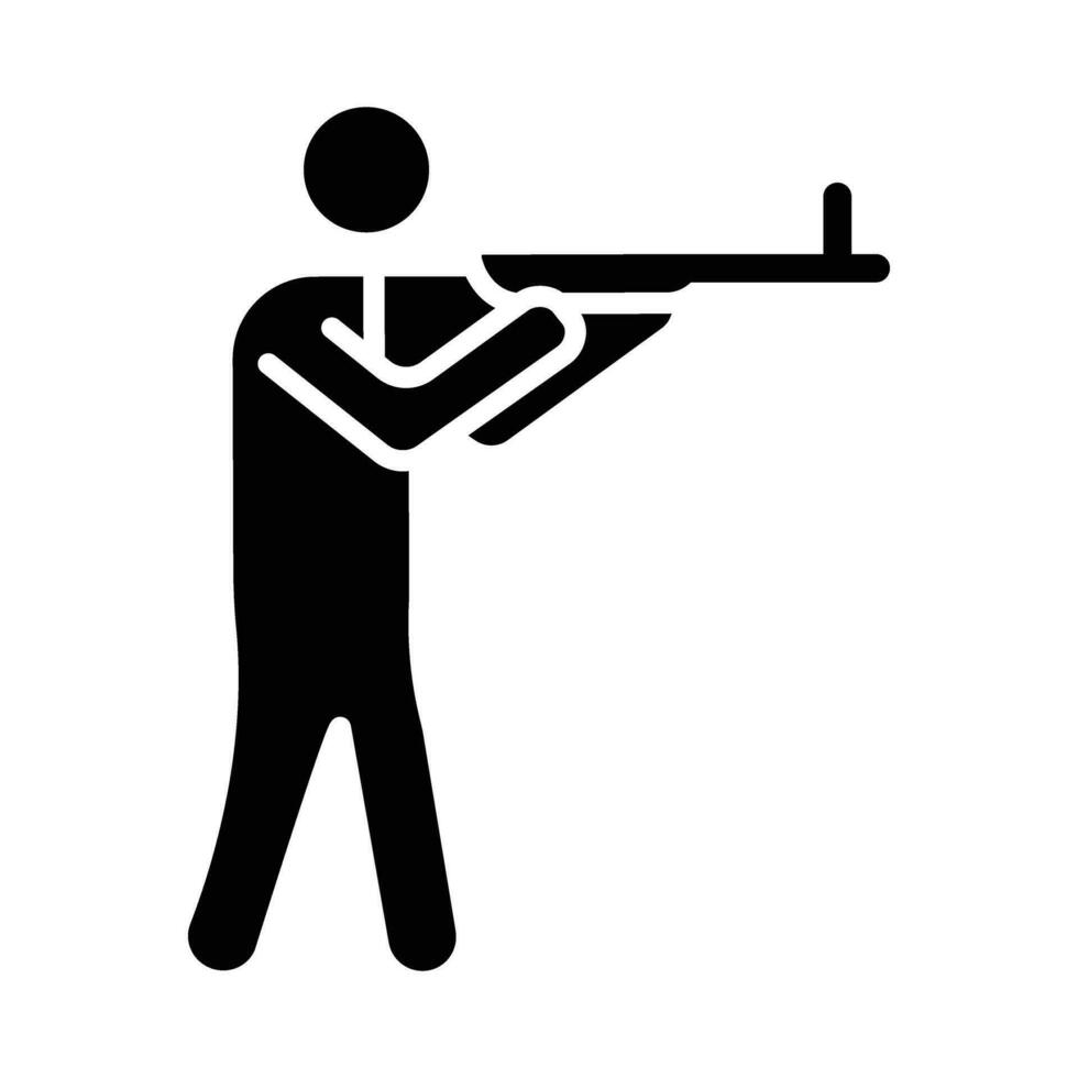 Shooting Game Vector Glyph Icon For Personal And Commercial Use.
