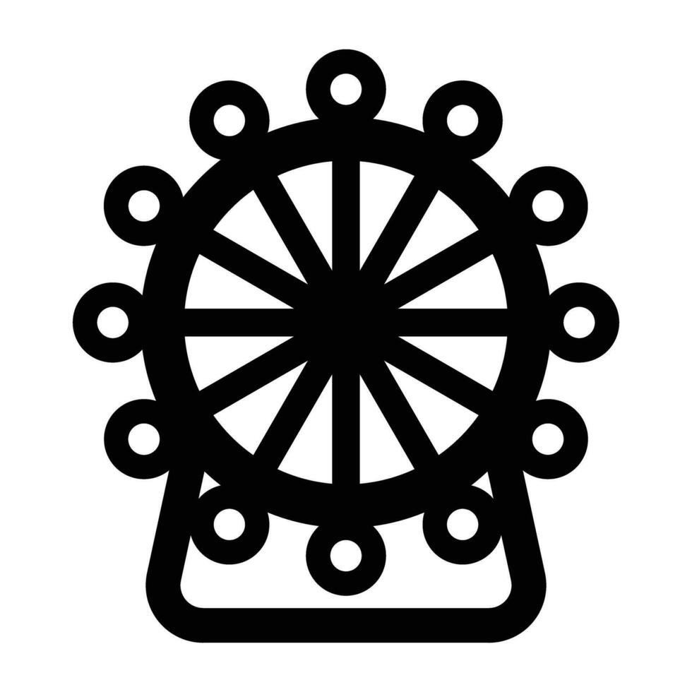 London Eye Vector Glyph Icon For Personal And Commercial Use.