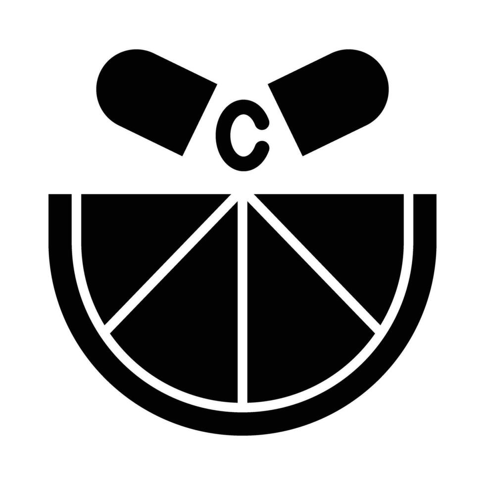 Vitamin C Vector Glyph Icon For Personal And Commercial Use.