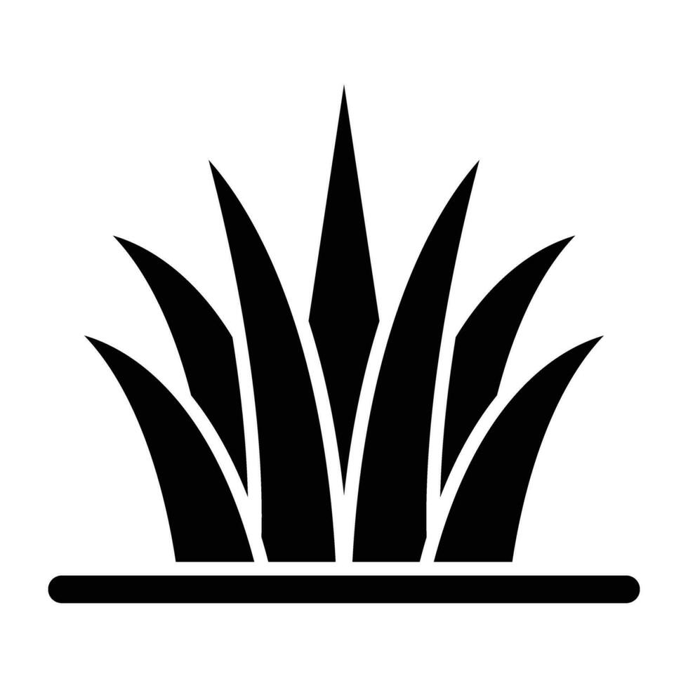 Grass Vector Glyph Icon For Personal And Commercial Use.