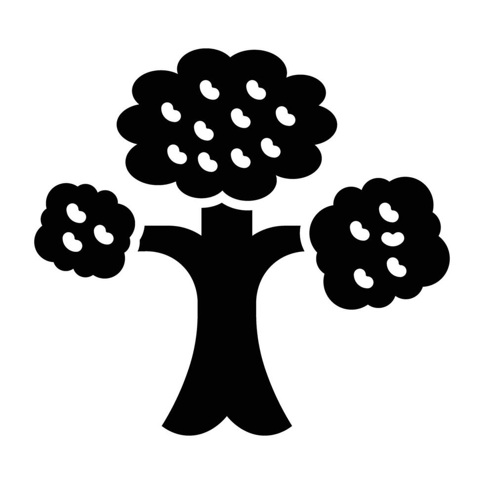 Bonsai Vector Glyph Icon For Personal And Commercial Use.