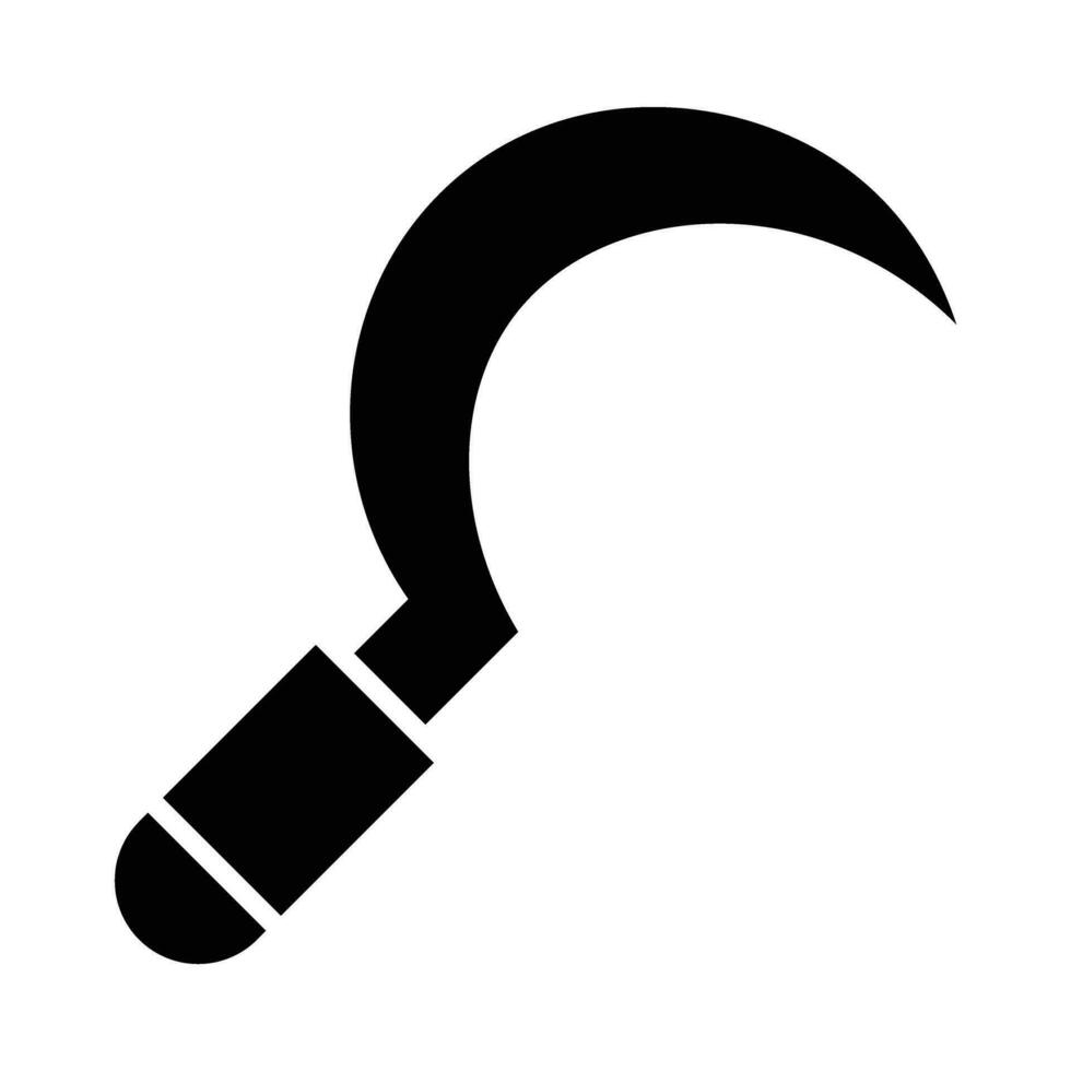 Sickle Vector Glyph Icon For Personal And Commercial Use.