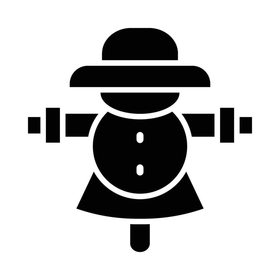 Scarecrow Vector Glyph Icon For Personal And Commercial Use.