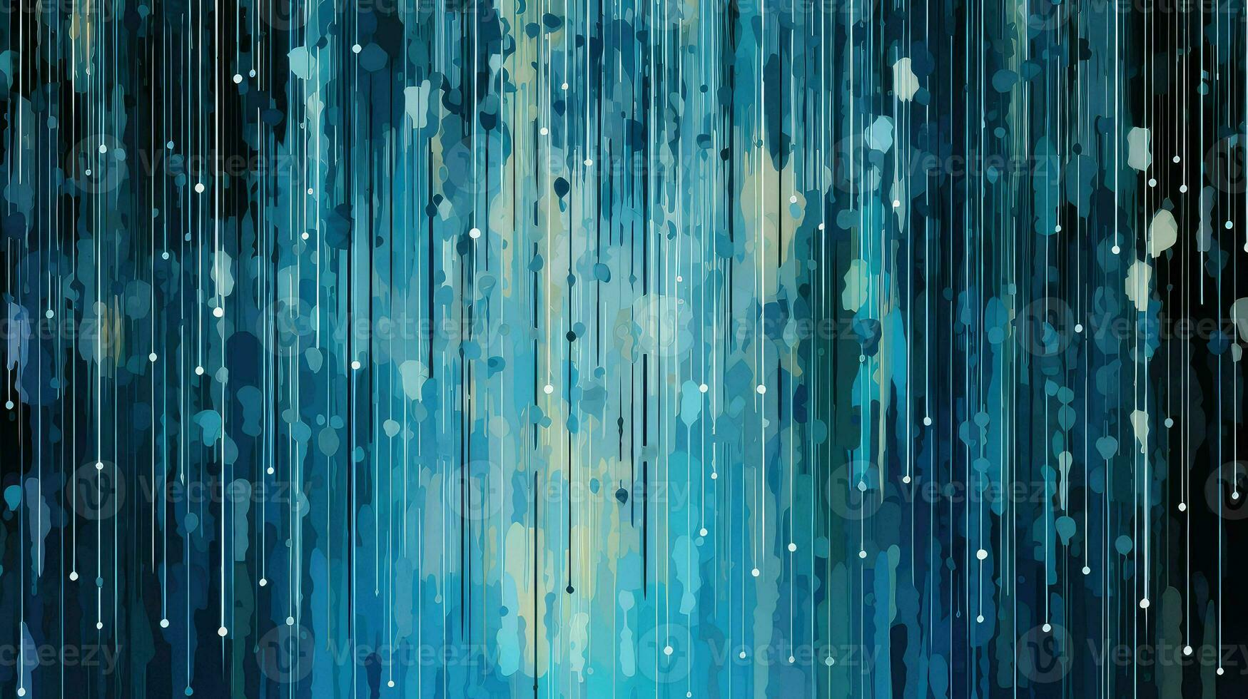 background digital falling rain ai generated photo