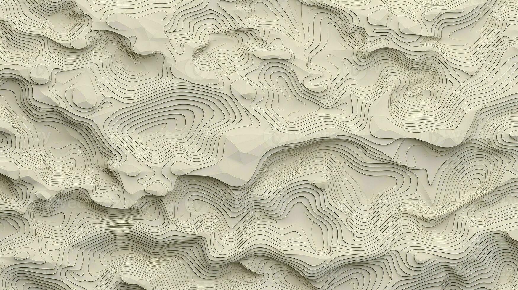 abstract terrain map contours ai generated photo