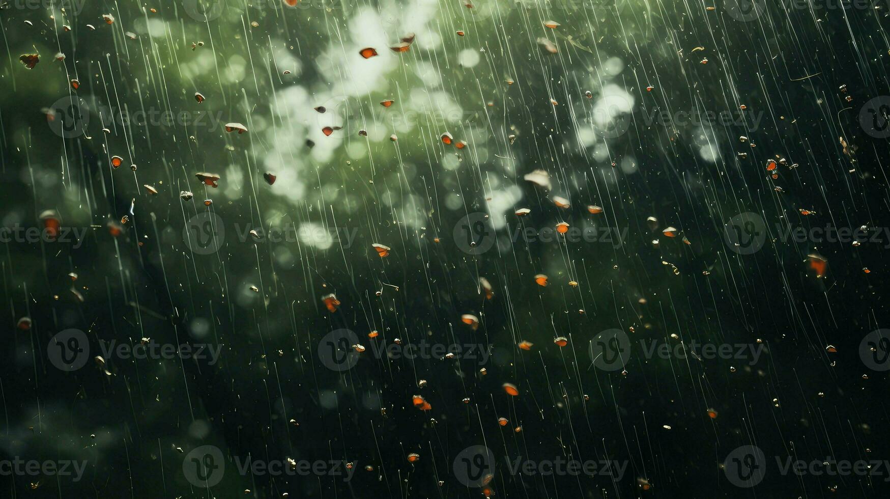 texture digital falling rain ai generated photo