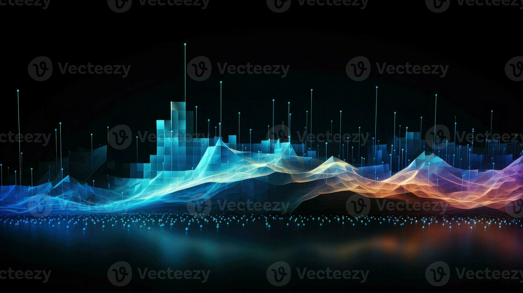 ai digital data flow ai generated photo