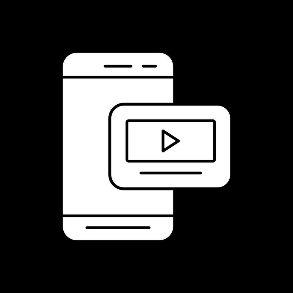 Mobile Video  Vector Icon Design