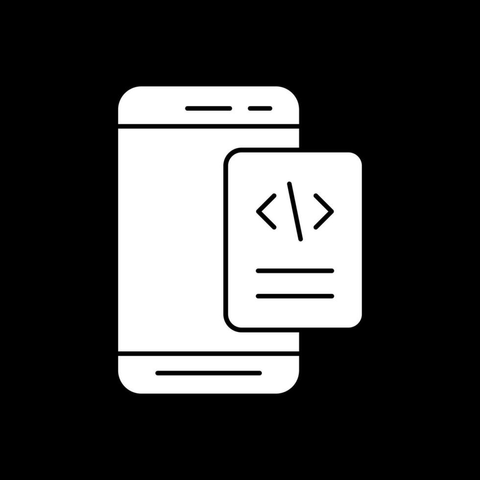 Mobile Coding  Vector Icon Design