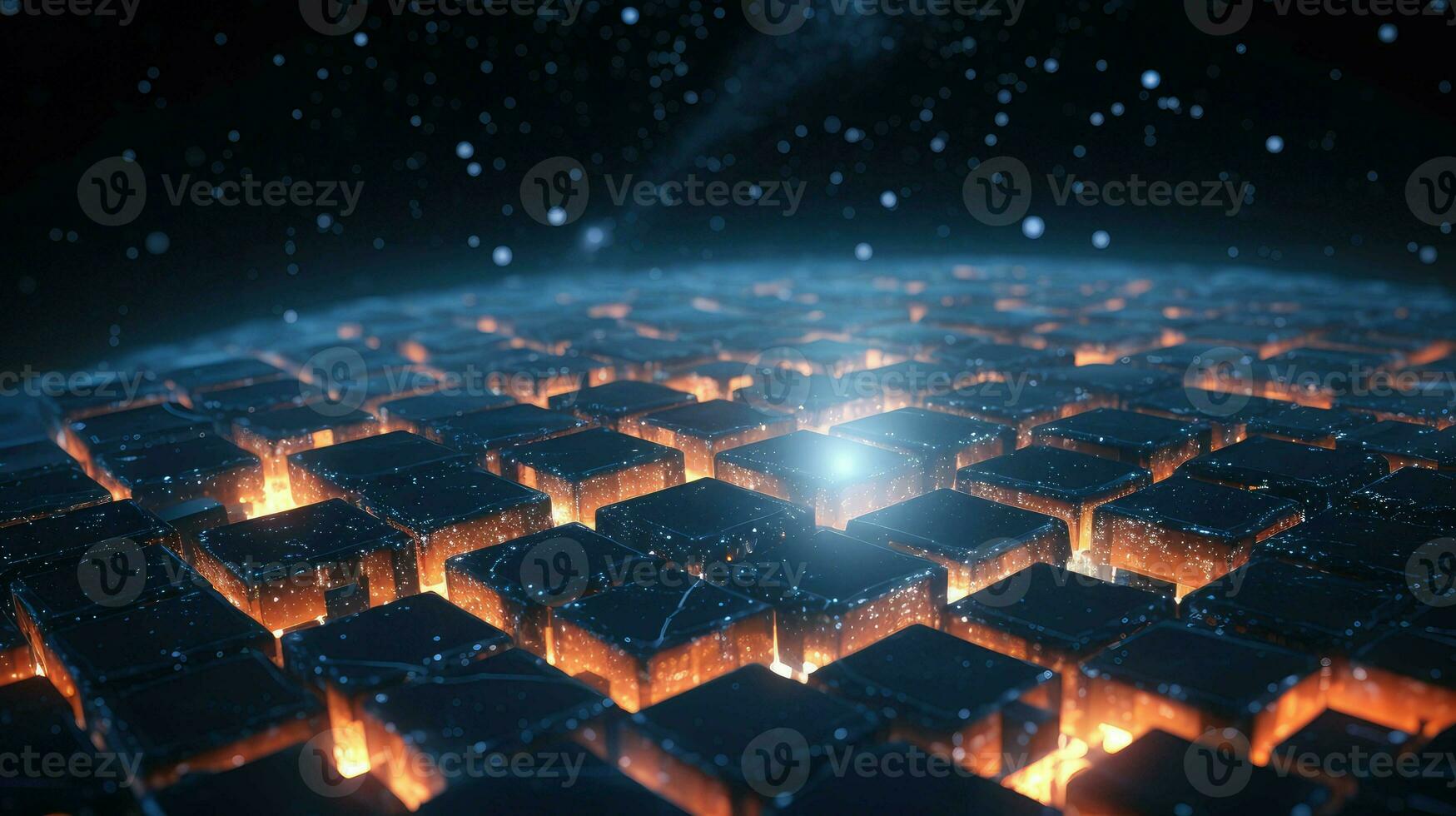 background voxel nano structure ai generated photo