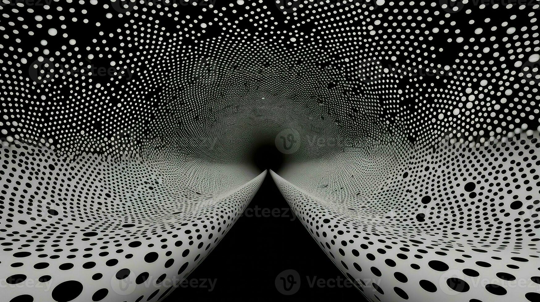 abstract dots randomly moving ai generated photo
