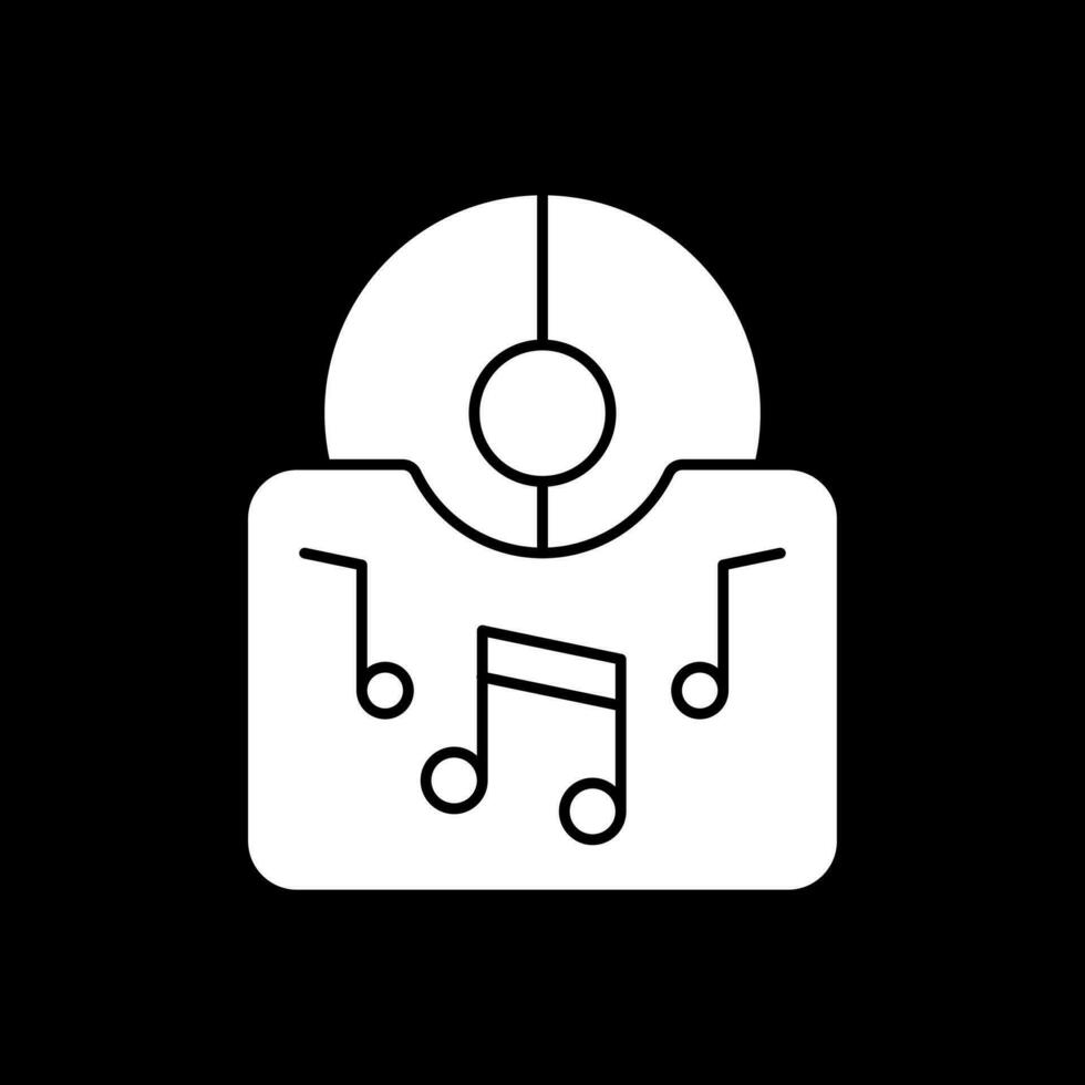 música álbum vector icono diseño