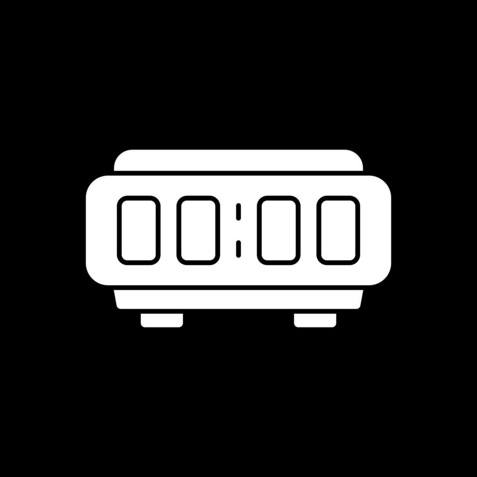 Digital Alarm Clock  Vector Icon Design