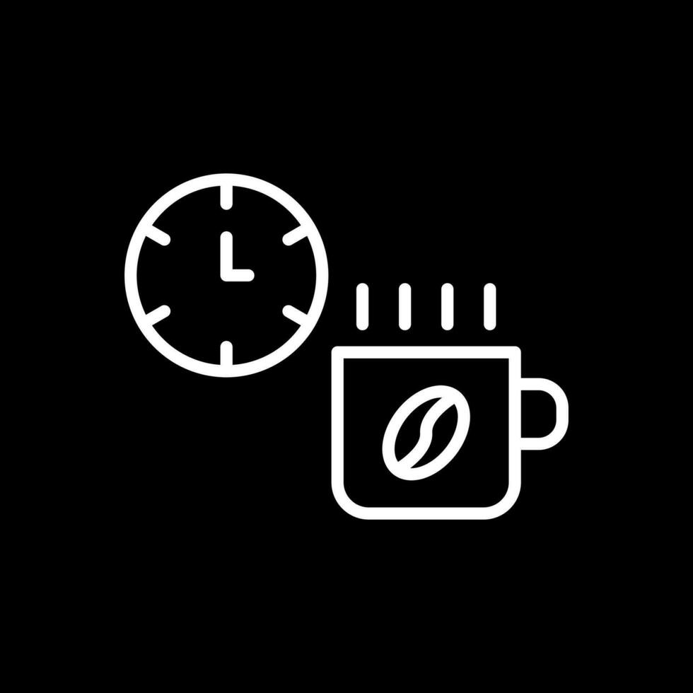 diseño de icono de vector de tiempo de café