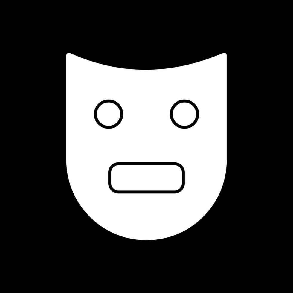 Theatre Mask  Vector Icon Design