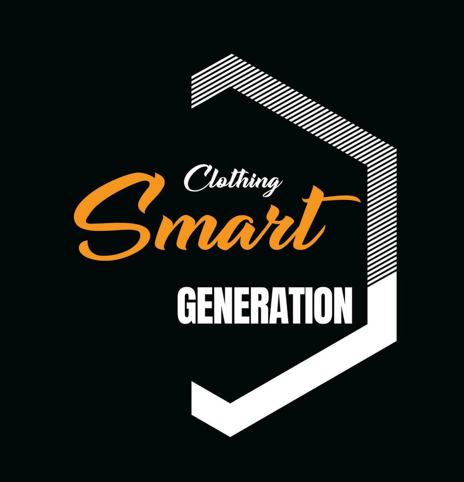 Smart generation t shirt design men's vector