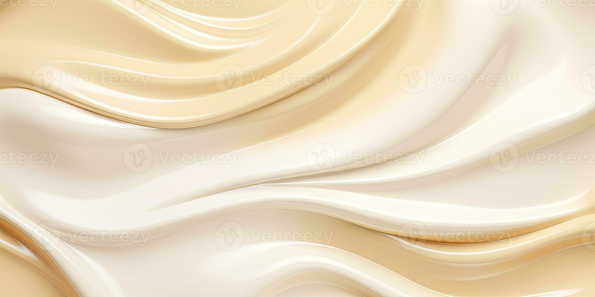 AI Generative. Abstract cream wallpaper. Creative cosmetics banner.Created with AI tools photo