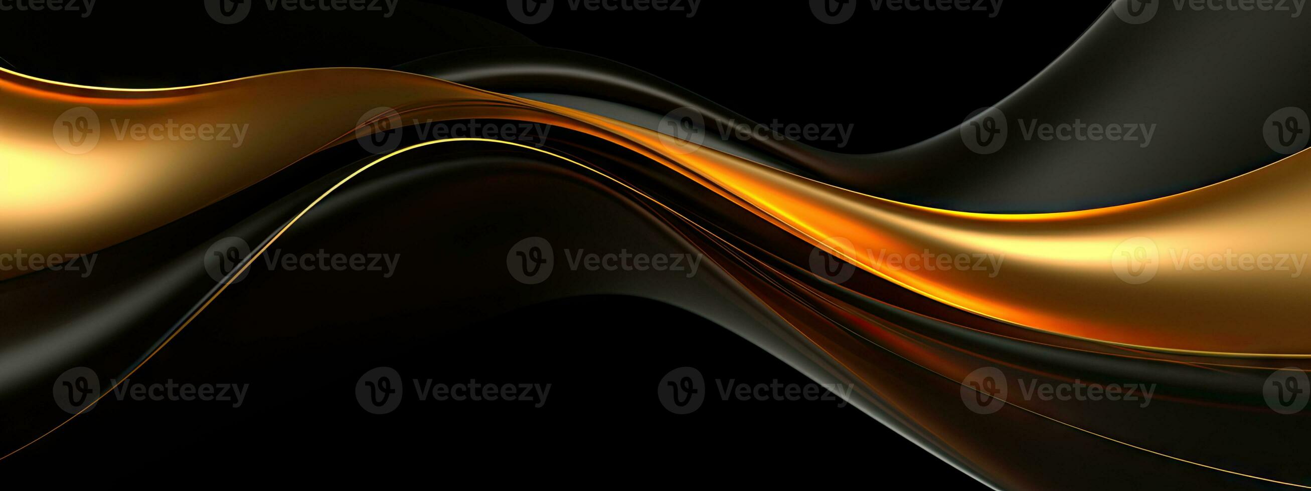 Radiant gold waves cascade diagonally. Created with AI photo