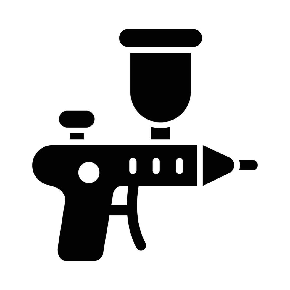 Spray Paint Gun Vector Glyph Icon For Personal And Commercial Use.