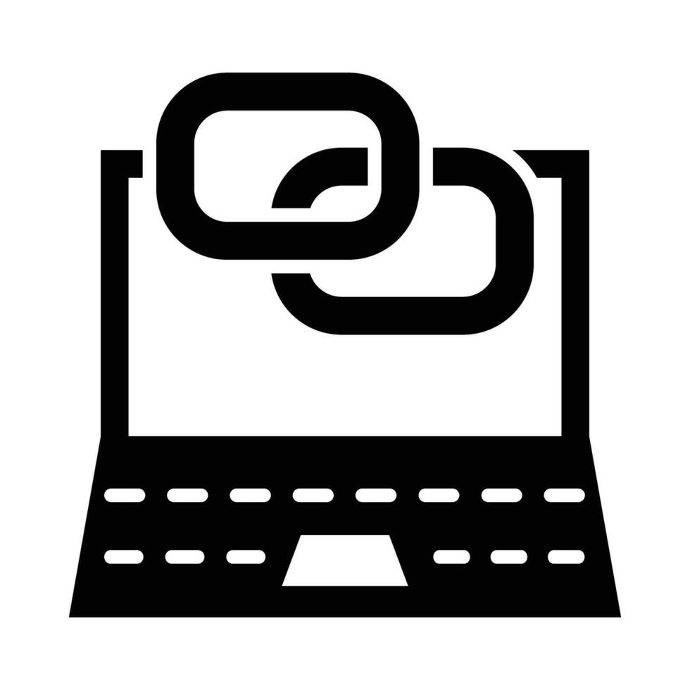 Backlink Vector Glyph Icon For Personal And Commercial Use.