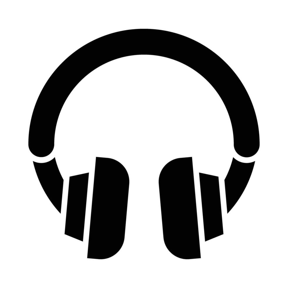 Headset Vector Glyph Icon For Personal And Commercial Use.