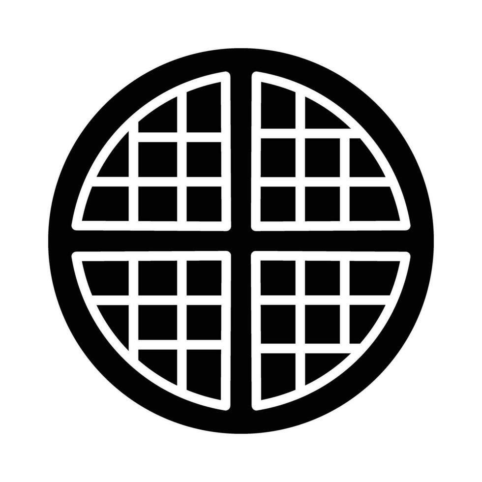 Waffle Vector Glyph Icon For Personal And Commercial Use.