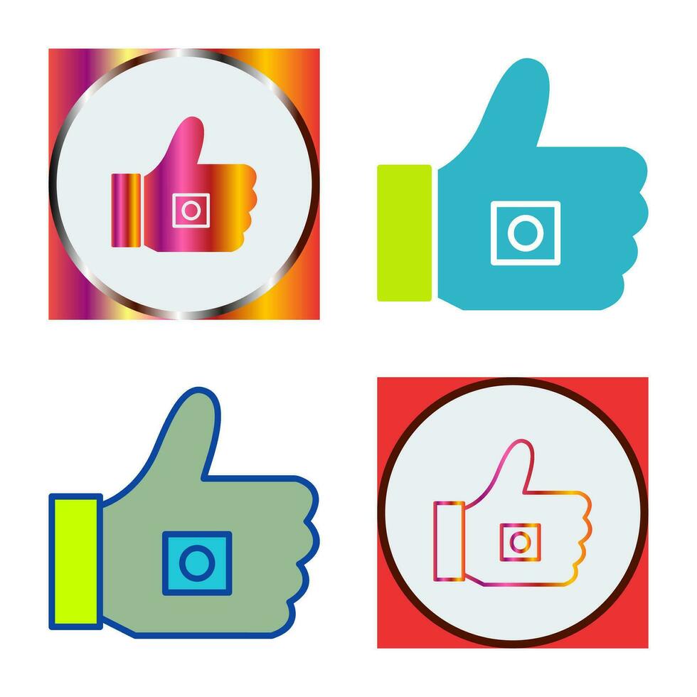 Unique Like Marketing Vector Icon