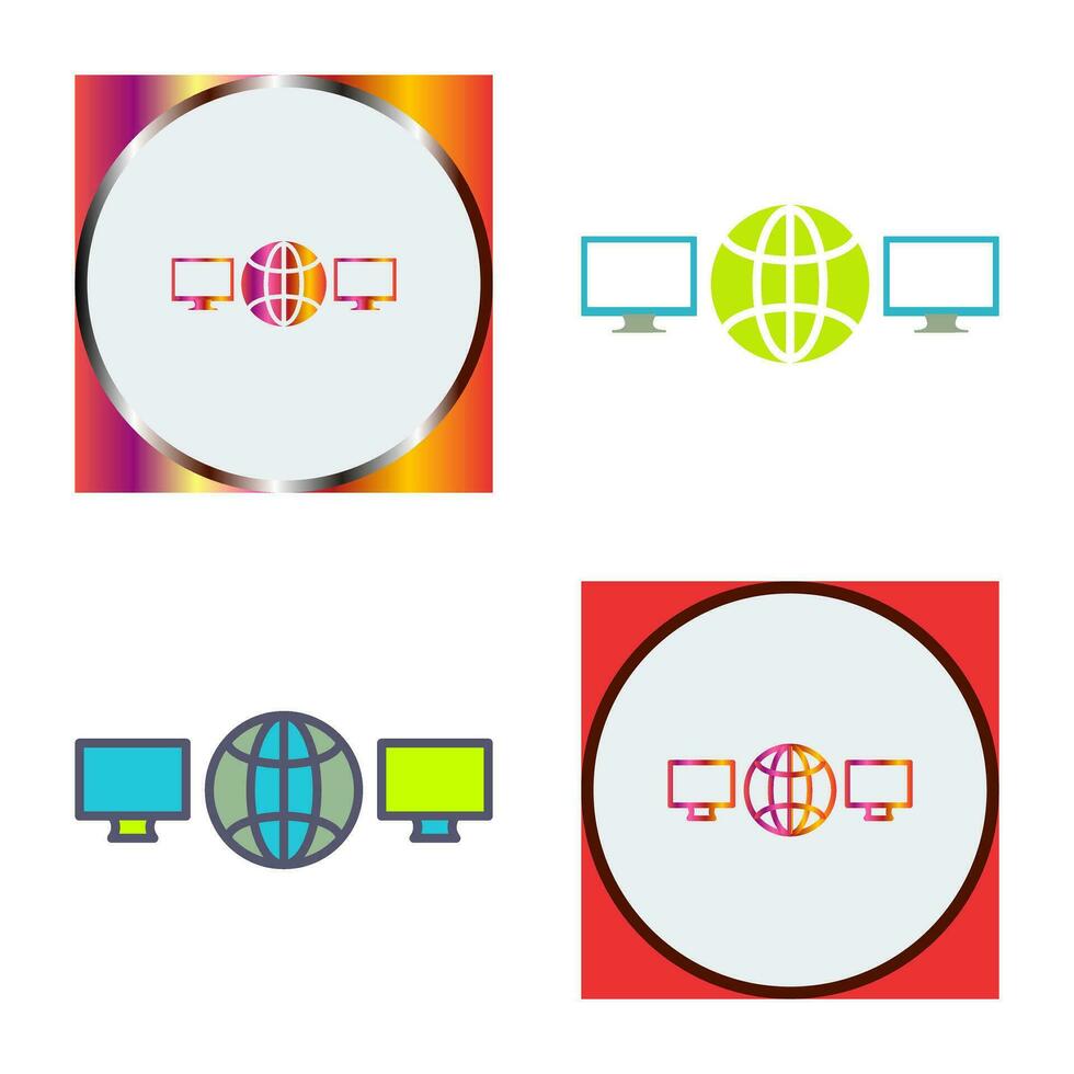 Unique Networks Vector Icon