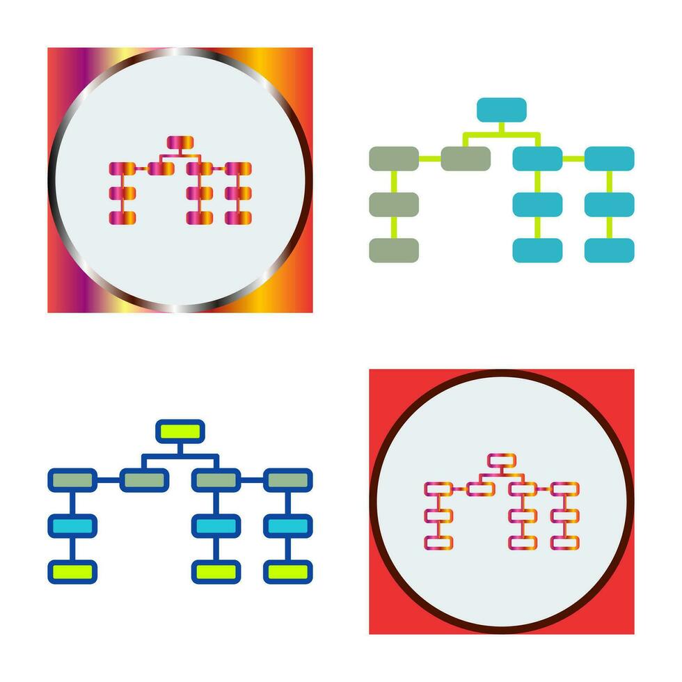 Unique Seo Structure Vector Icon