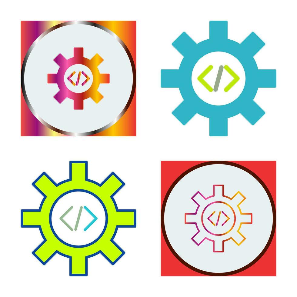 Unique Code Optimization Vector Icon