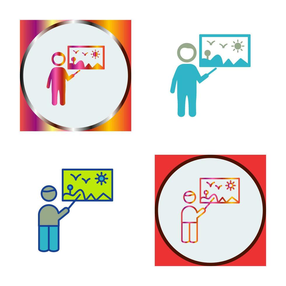 Art Museum Guide Vector Icon