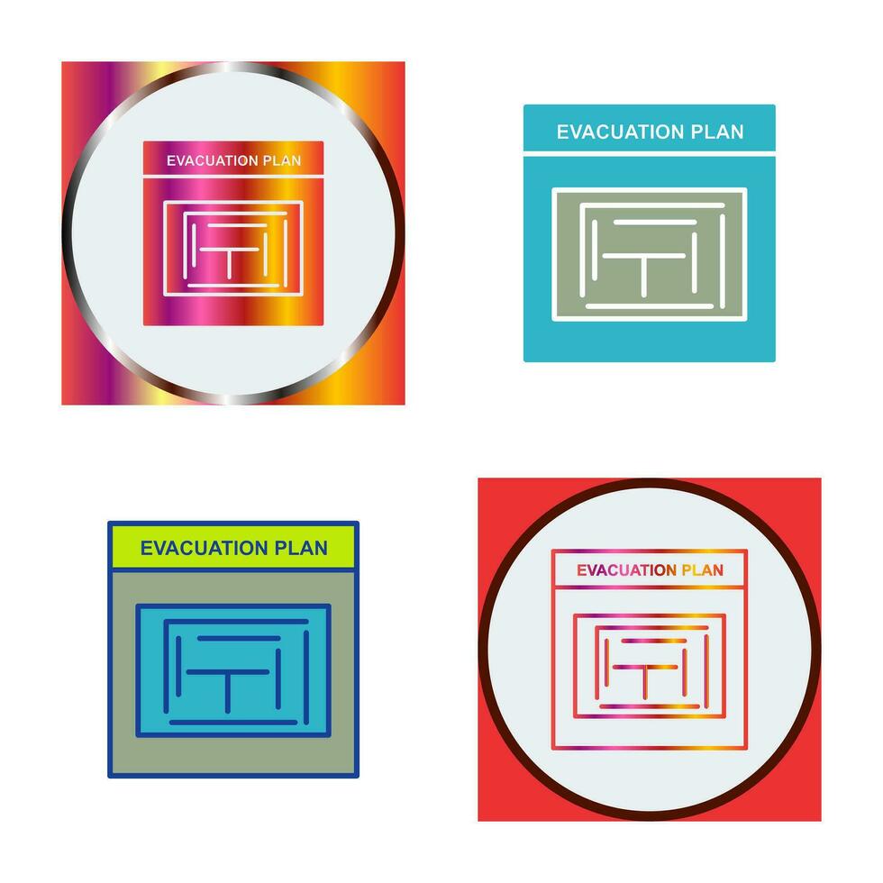 Evacuation Plan Vector Icon