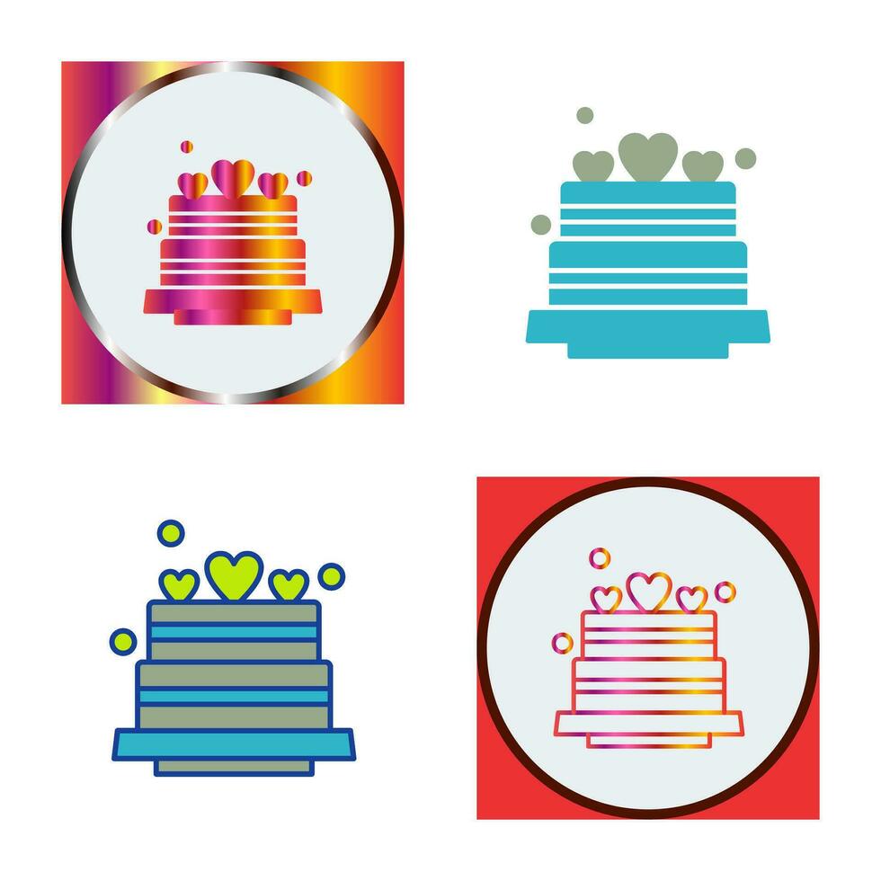 Wedding Cake Vector Icon