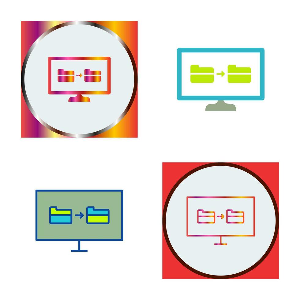 Unique File Sharing Vector Icon