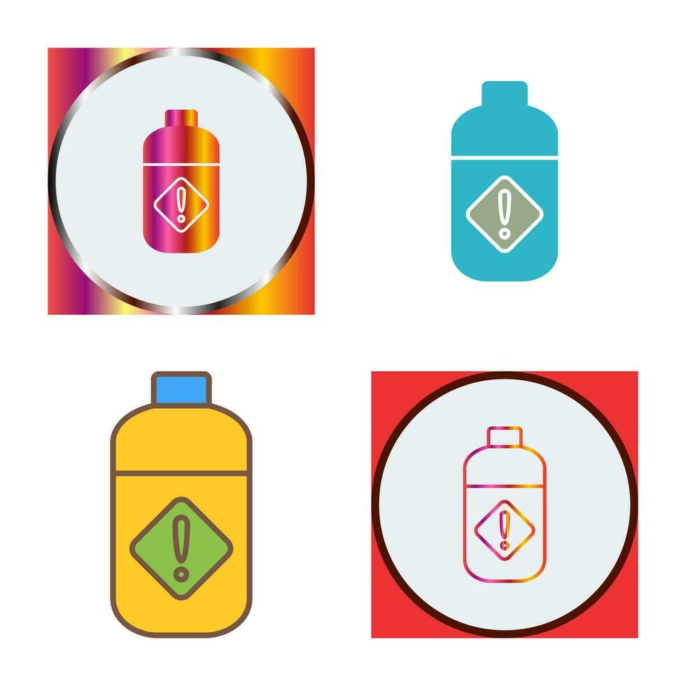 Pesticide Bottle Vector Icon