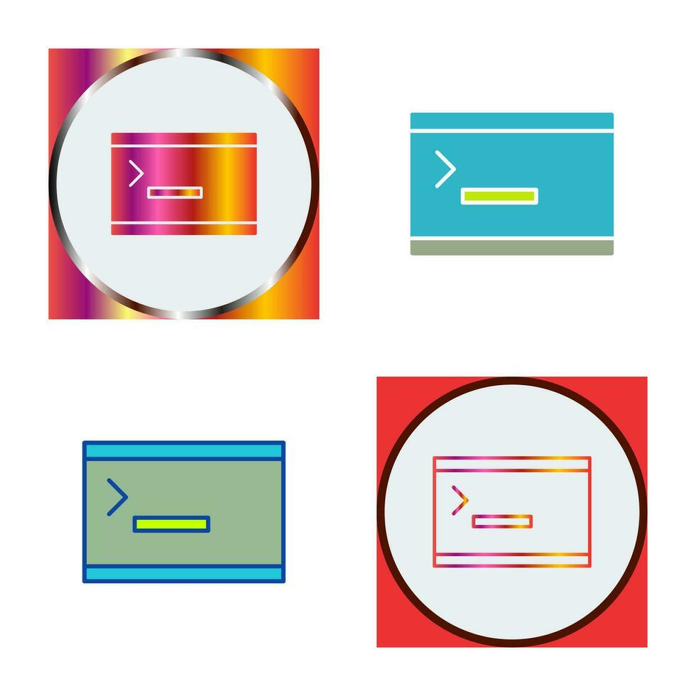 Unique Console Vector Icon