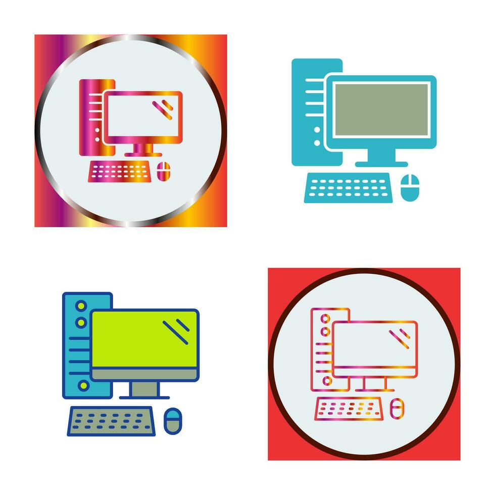 icono de vector de computadora