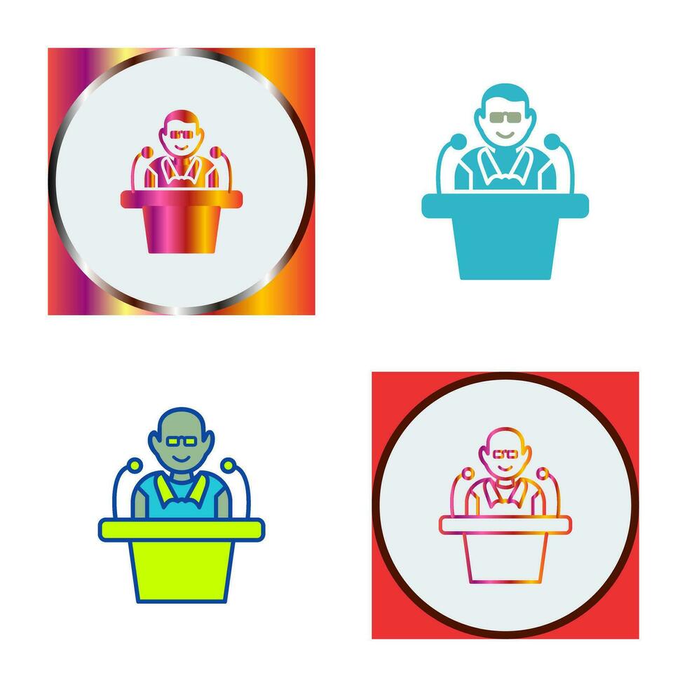 Unique Lecture Vector Icon