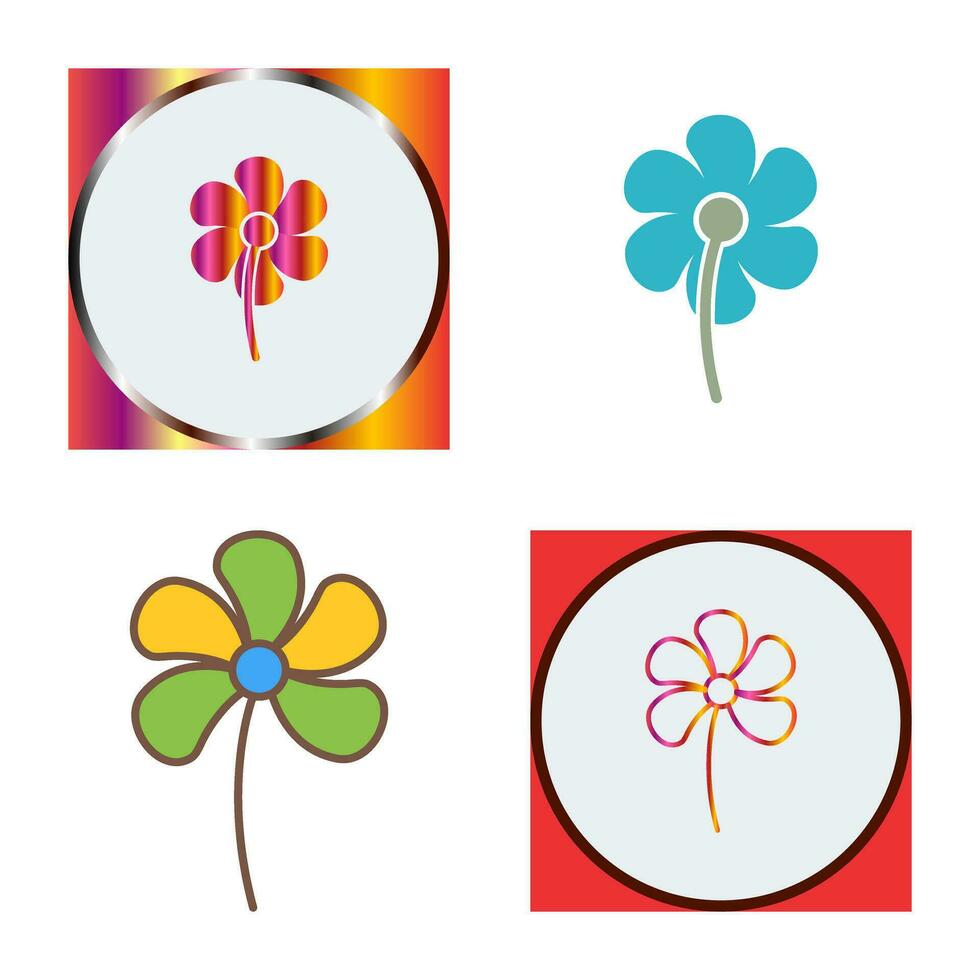 icono de vector de flores pequeñas