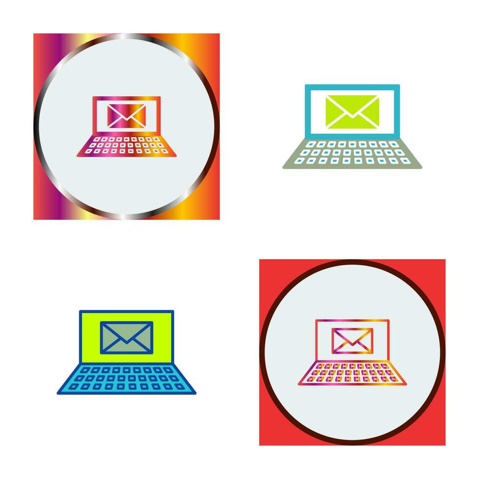 icono de vector de correos electrónicos únicos