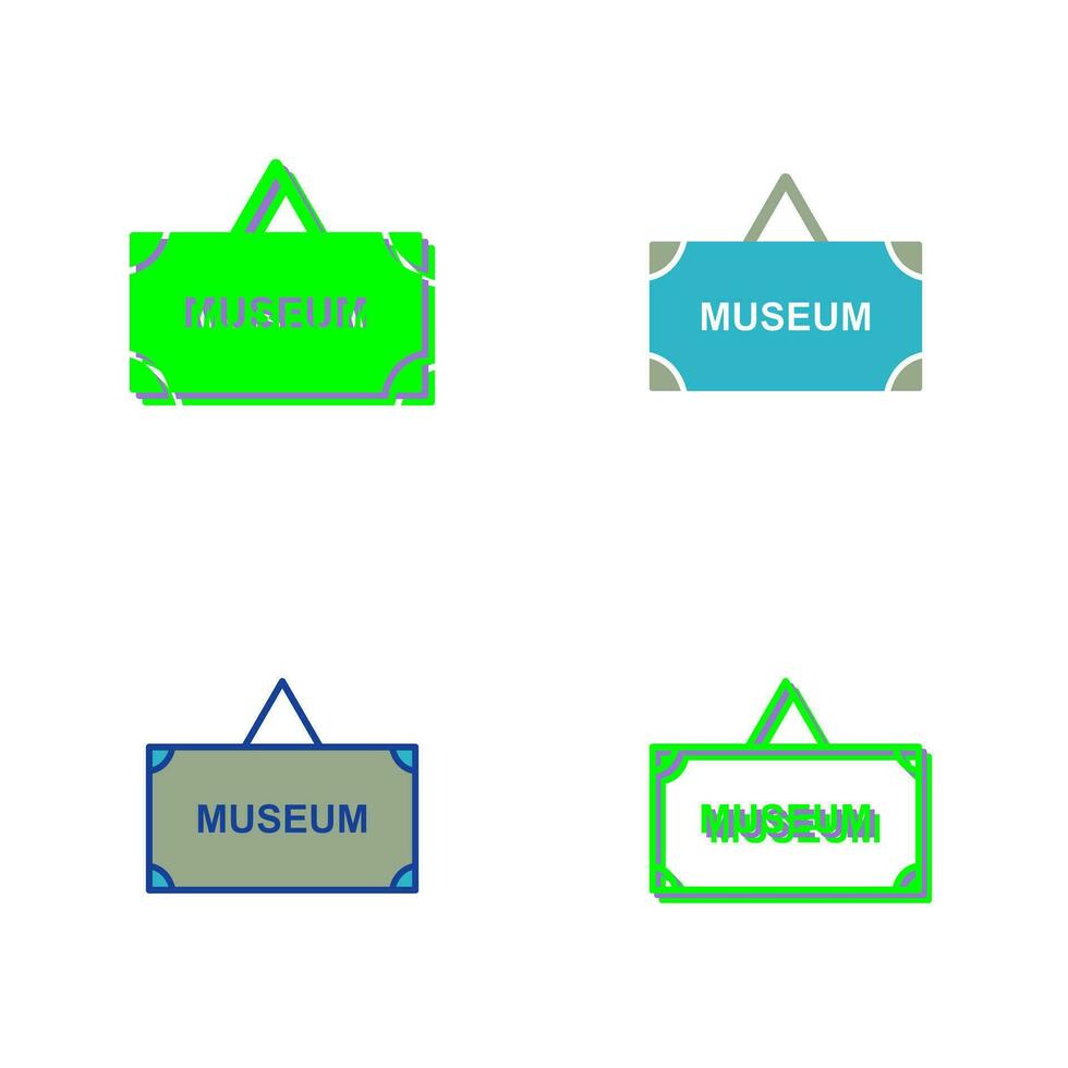 Museum Tag Vector Icon