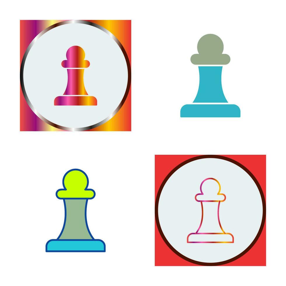 Unique Pawn Vector Icon