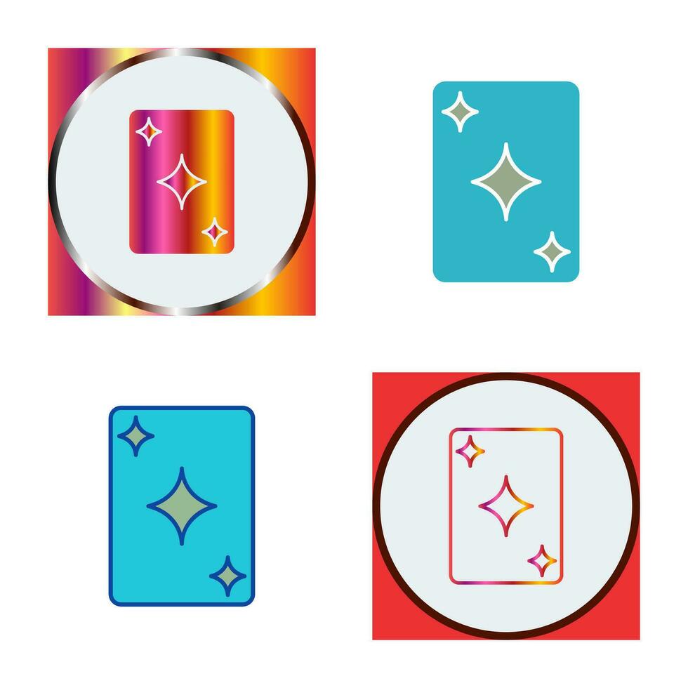 Unique Card Vector Icon