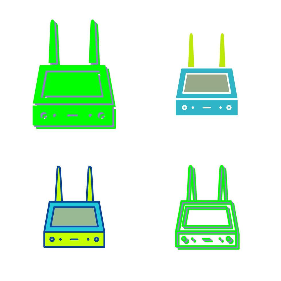 Unique Router Vector Icon
