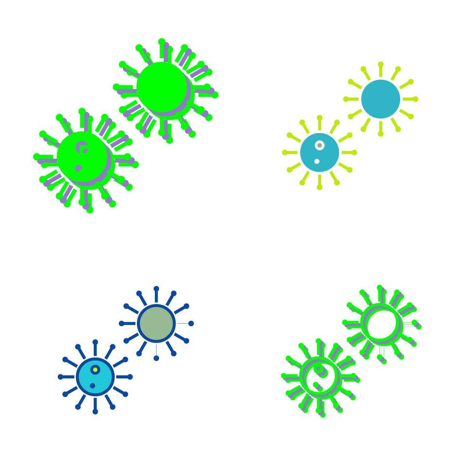 único virus vector icono