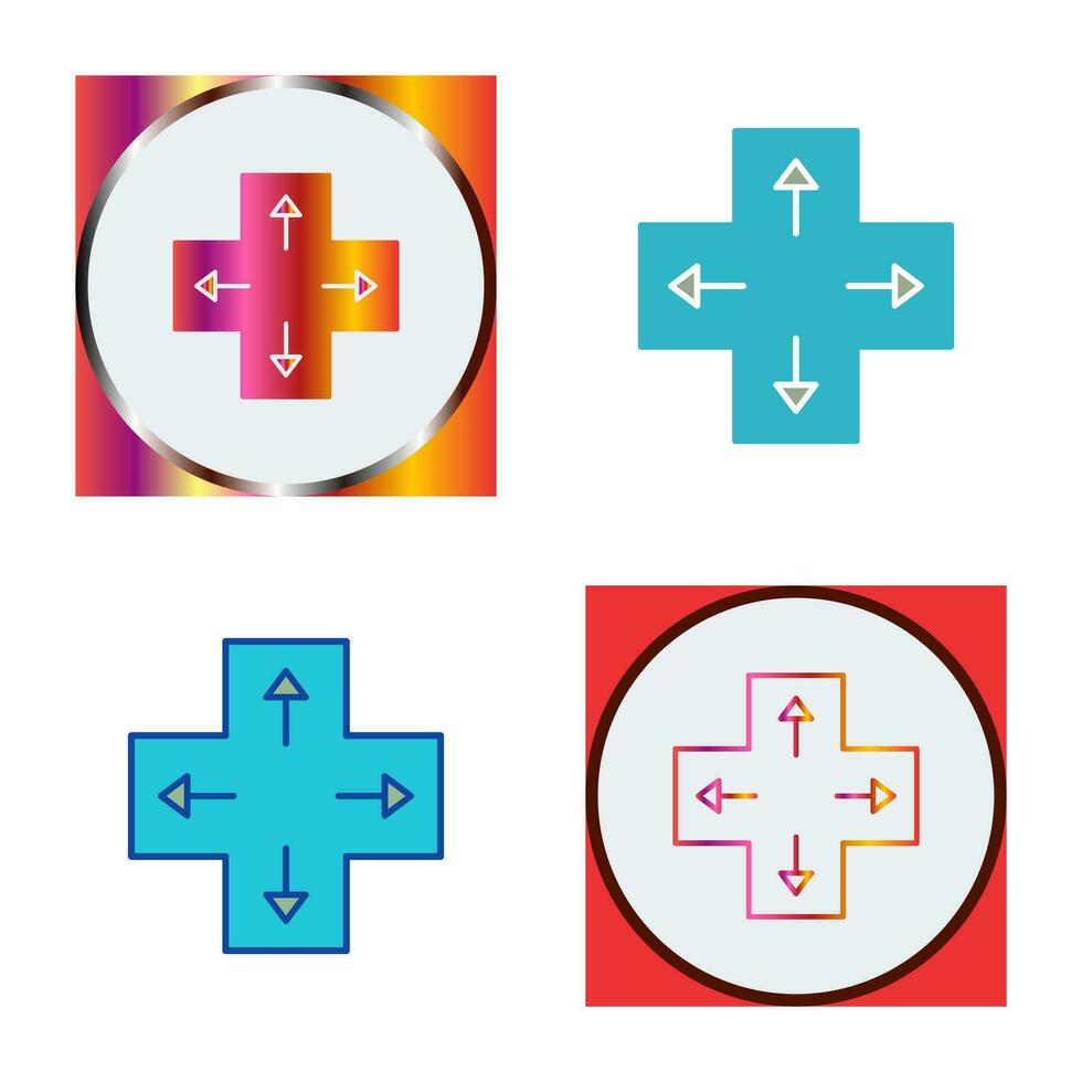 Unique Direction Keys Vector Icon