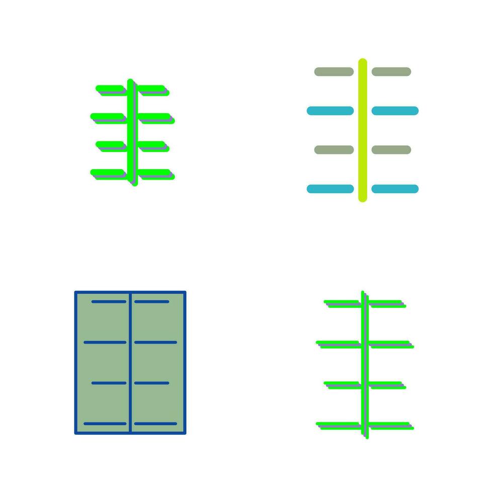 Unique Center Align Vector Icon