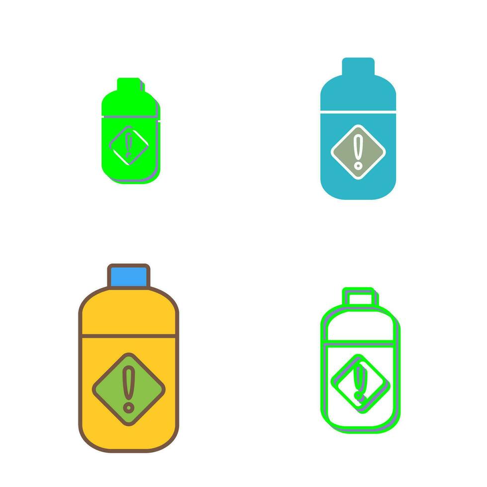 Pesticide Bottle Vector Icon